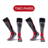 PHMAX Winter Fleece Ski Socks Men Snowboard Thicken Long Outdoor Sports Sock Keep Warm Cycling Running Hiking Skiing Socks
