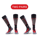 PHMAX Winter Fleece Ski Socks Men Snowboard Thicken Long Outdoor Sports Sock Keep Warm Cycling Running Hiking Skiing Socks