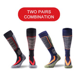 PHMAX Winter Fleece Ski Socks Men Snowboard Thicken Long Outdoor Sports Sock Keep Warm Cycling Running Hiking Skiing Socks