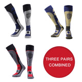 PHMAX Winter Fleece Ski Socks Men Snowboard Thicken Long Outdoor Sports Sock Keep Warm Cycling Running Hiking Skiing Socks