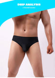 Hot Sale Mens Underwear Briefs Men's boxer Ice Transparent Low Waist Sexy Panties Gay Seamless Silkly transparent pants