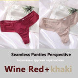 2PCS/Set Sexy Women's G-string Panties Seamless Panties Perspective Underwear See-Through Underpants Girls Intimates Lingerie