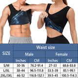 Men Neoprene Sweat Sauna Vest Body Shapers Vest Waist Trainer Slimming Tank Top Shapewear Corset Gym Underwear Women Fat Burn