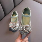 2020 New Childrens Shoes Pearl Rhinestones Shining Kids Princess Shoes Baby Girls Shoes For Party and Wedding D487