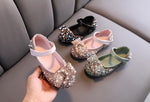 2020 New Childrens Shoes Pearl Rhinestones Shining Kids Princess Shoes Baby Girls Shoes For Party and Wedding D487