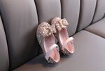 2020 New Childrens Shoes Pearl Rhinestones Shining Kids Princess Shoes Baby Girls Shoes For Party and Wedding D487