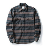 100% Cotton Heavyweight Retro Vintage Spring Autumn Winter Long Sleeve Buffalo Plaid Flannel Shirt Jacket for Men