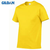 5pcs/Lot GILDAN Brand Solid Color T Shirt Mens Black And White 100% Cotton T-shirts Summer Skateboard Tee Boy Skate Tshirt Tops