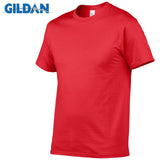 5pcs/Lot GILDAN Brand Solid Color T Shirt Mens Black And White 100% Cotton T-shirts Summer Skateboard Tee Boy Skate Tshirt Tops