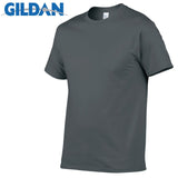 5pcs/Lot GILDAN Brand Solid Color T Shirt Mens Black And White 100% Cotton T-shirts Summer Skateboard Tee Boy Skate Tshirt Tops