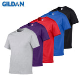 5pcs/Lot GILDAN Brand Solid Color T Shirt Mens Black And White 100% Cotton T-shirts Summer Skateboard Tee Boy Skate Tshirt Tops