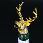 2 Styles of Deer Head Wine Mouth Deer Head Wine Guide Pour Wine Stopper Zinc Alloy Wine Stopper Bartender Tool Wine Accessories