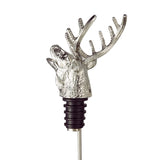 2 Styles of Deer Head Wine Mouth Deer Head Wine Guide Pour Wine Stopper Zinc Alloy Wine Stopper Bartender Tool Wine Accessories