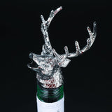 2 Styles of Deer Head Wine Mouth Deer Head Wine Guide Pour Wine Stopper Zinc Alloy Wine Stopper Bartender Tool Wine Accessories