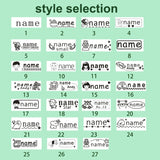Custom Made Baby Naam Stempel Diy Kinderen Naam Seal Student Kleding Hoofdstuk Niet Gemakkelijk Vervagen Security Naam stempel