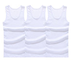 3pcs/lot Cotton Mens  Underwear Sleeveless Tank Top Solid Muscle Vest Undershirts O-neck Gymclothing T-shirt men's vest