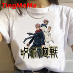 2021 New Japanese Anime Jujutsu Kaisen T Shirt Men Kawaii Summer Tops Yuji Itadori Graphic Tees Cool Cartoon Unisex T-shirt Male