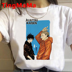 2021 New Japanese Anime Jujutsu Kaisen T Shirt Men Kawaii Summer Tops Yuji Itadori Graphic Tees Cool Cartoon Unisex T-shirt Male