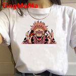 2021 New Japanese Anime Jujutsu Kaisen T Shirt Men Kawaii Summer Tops Yuji Itadori Graphic Tees Cool Cartoon Unisex T-shirt Male