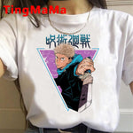 2021 New Japanese Anime Jujutsu Kaisen T Shirt Men Kawaii Summer Tops Yuji Itadori Graphic Tees Cool Cartoon Unisex T-shirt Male