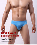 Hot Sale Mens Underwear Briefs Men's boxer Ice Transparent Low Waist Sexy Panties Gay Seamless Silkly transparent pants