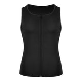 Neoprene Sweat Vest for Men Waist Trainer Vest Adjustable Workout Body Shaper with Double Zipper for Sauna Suit for Men