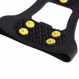 10 Studs Anti-Skid Snow Ice Thermo Plastic Elastomer Climbing Shoes Cover Spikes Grips Cleats Over Shoes Covers Crampons