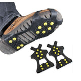 10 Studs Anti-Skid Snow Ice Thermo Plastic Elastomer Climbing Shoes Cover Spikes Grips Cleats Over Shoes Covers Crampons