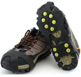 10 Studs Anti-Skid Snow Ice Thermo Plastic Elastomer Climbing Shoes Cover Spikes Grips Cleats Over Shoes Covers Crampons