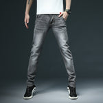 2020 New Men's Skinny White Jeans Fashion Casual Elastic Cotton Slim Denim Pants Male Brand Clothing Black Gray Khaki