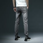 2020 New Men's Skinny White Jeans Fashion Casual Elastic Cotton Slim Denim Pants Male Brand Clothing Black Gray Khaki