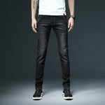 2020 New Men's Skinny White Jeans Fashion Casual Elastic Cotton Slim Denim Pants Male Brand Clothing Black Gray Khaki