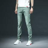 2020 New Men's Skinny White Jeans Fashion Casual Elastic Cotton Slim Denim Pants Male Brand Clothing Black Gray Khaki