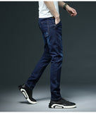 2020 New Men's Skinny White Jeans Fashion Casual Elastic Cotton Slim Denim Pants Male Brand Clothing Black Gray Khaki