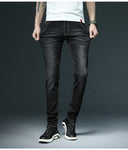 2020 New Men's Skinny White Jeans Fashion Casual Elastic Cotton Slim Denim Pants Male Brand Clothing Black Gray Khaki