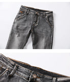 2020 New Men's Skinny White Jeans Fashion Casual Elastic Cotton Slim Denim Pants Male Brand Clothing Black Gray Khaki