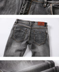 2020 New Men's Skinny White Jeans Fashion Casual Elastic Cotton Slim Denim Pants Male Brand Clothing Black Gray Khaki