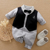 Malapina Baby Boy Romper Kids Summer Spring 0-24M Age Infant Gentleman