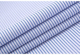 Men's Classic Long Sleeve Solid/striped Basic Dress Shirts Single Patch Pocket Formal Business Standard-fit Office Social Shirt