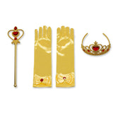 Princess Girls Accessories Set Kids Party Cosplay Queen Magic Wand Tiara Gloves Wig Hair 4pcs