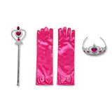 Princess Girls Accessories Set Kids Party Cosplay Queen Magic Wand Tiara Gloves Wig Hair 4pcs