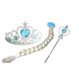 Princess Girls Accessories Set Kids Party Cosplay Queen Magic Wand Tiara Gloves Wig Hair 4pcs