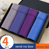Boxer Men Solid Modal Breathable Comfortable Underwear Man Boxers Super-elastic Shorts Black Underpants Male Panties Gay
