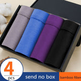 Boxer Men Solid Modal Breathable Comfortable Underwear Man Boxers Super-elastic Shorts Black Underpants Male Panties Gay