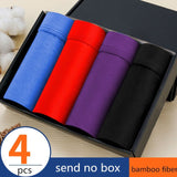 Boxer Men Solid Modal Breathable Comfortable Underwear Man Boxers Super-elastic Shorts Black Underpants Male Panties Gay