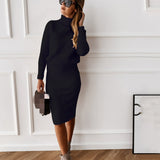 MVGIRLRU Women's Knitting skirt suit women's Costume Sweater suit + Slim Skirt Two-Piece tracksuit