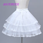 ANJURUISI Flower Girls Underskirt Cosplay Party Short Dress Petticoat Lolita Petticoat Ballet Tutu Skirt Rockabilly Crinoline