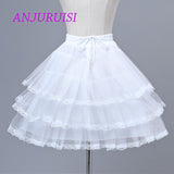 ANJURUISI Flower Girls Underskirt Cosplay Party Short Dress Petticoat Lolita Petticoat Ballet Tutu Skirt Rockabilly Crinoline