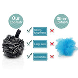 Bamboo Charcoal Bath Ball Bath Flower Bath Loofah Sponge Shower Pouf Body Scrubber Ball Mesh Pouf Bath Sponge Easy to Use