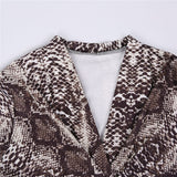 Sexy Leopard Print Bodysuits Women Long Sleeve Deep V-neck Pleated One-piece Slim Rompers Autumn Jumpsuit Leotard Tops Body Suit